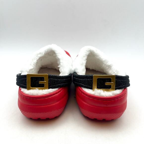Crocs Kids Classic Lined Santa Clogs US C13 EU 30.5 Red White Lightweight NWT - Picture 9 of 13